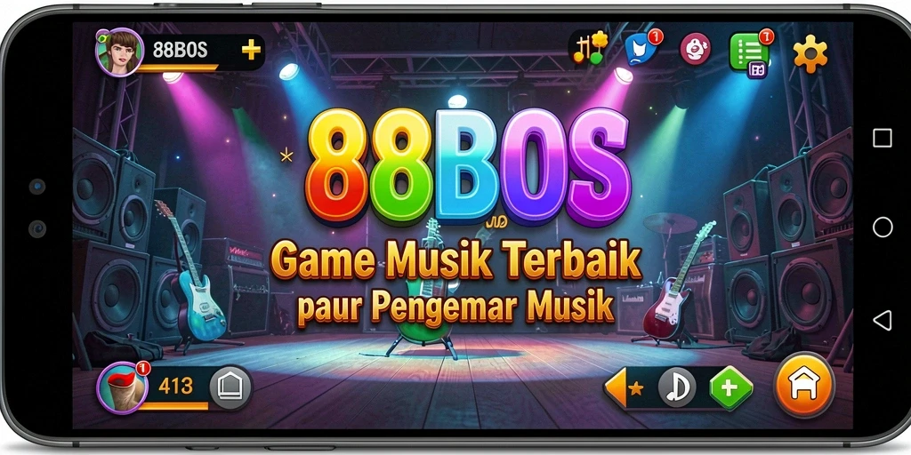 Tampilan menarik dari gameplay 88BOS dengan berbagai pilihan lagu.