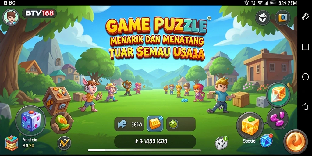 Tampilan gameplay menantang dalam BTV168 yang penuh warna.