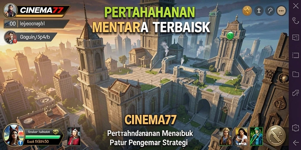 Tampilan gameplay menawan dari CINEMA77 dalam genre Tower Defense.