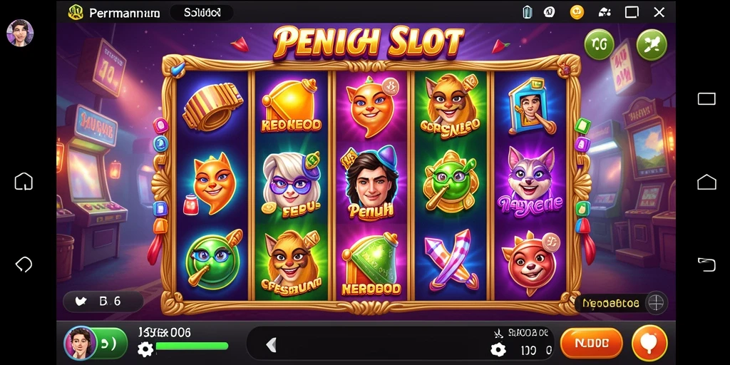 Tampilan menarik dari gameplay D06 yang menampilkan mesin slot seru.