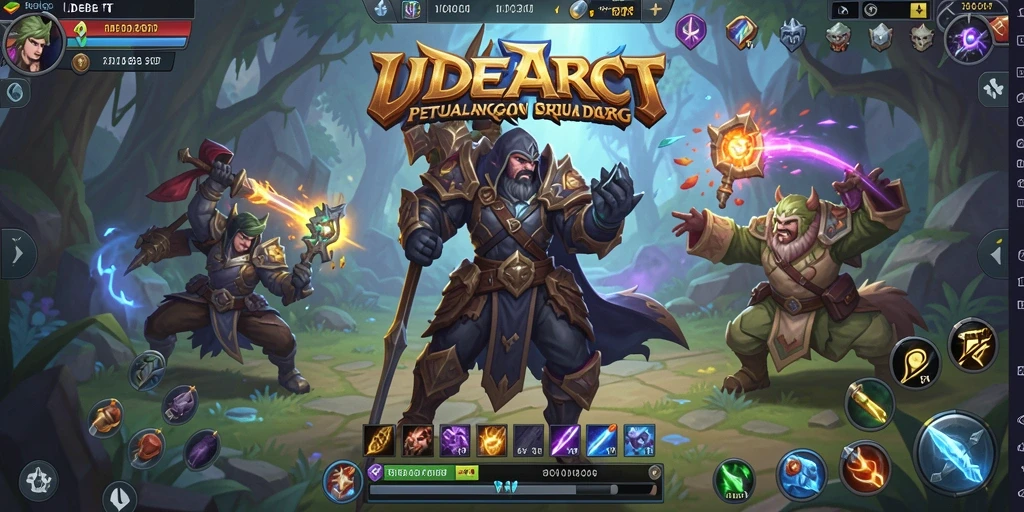 Tampilan gameplay menarik dari IDEBET dalam petualangan ARPG.