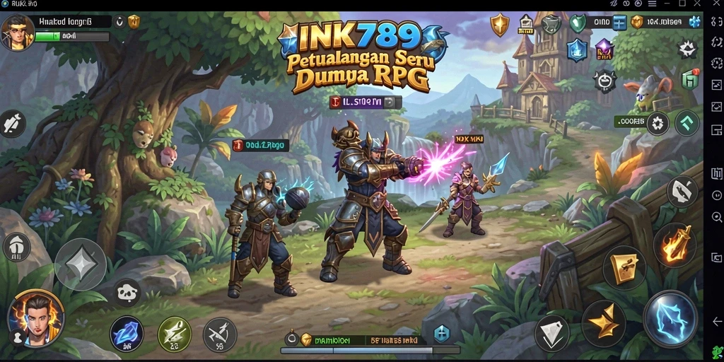 Gameplay RPG mendalam dengan karakter dan petualangan yang seru.