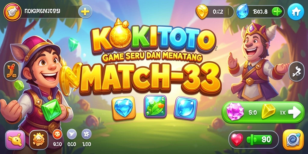 Tampilan menarik dari gameplay KOKITOTO dengan berbagai elemen warna-warni.
