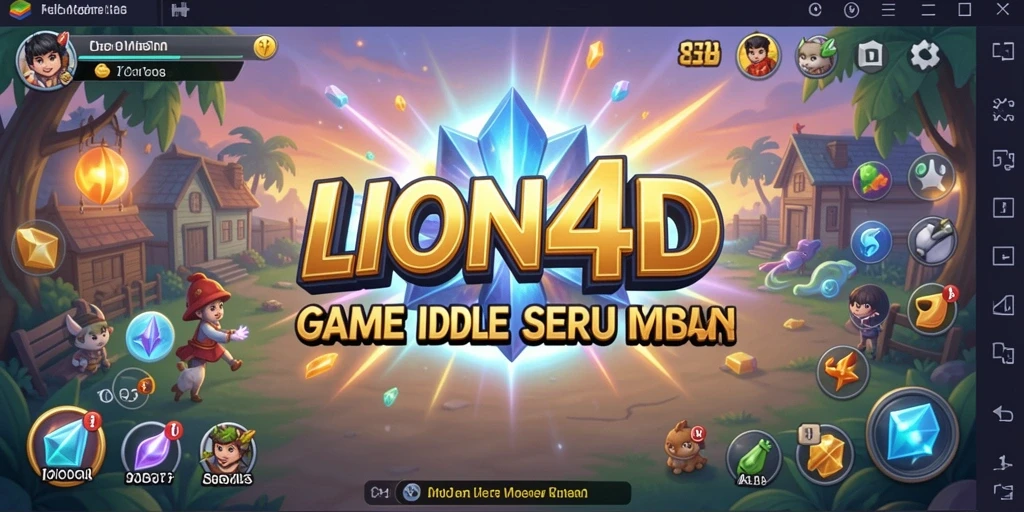 Screenshot gameplay LION4D yang menampilkan keseruan permainan Idle.