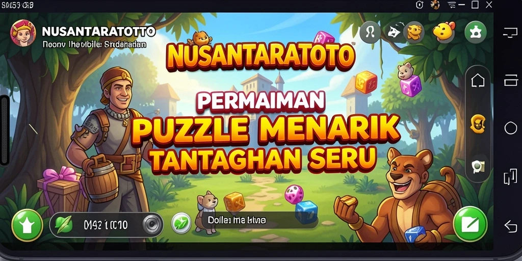 Tampak gameplay seru di NUSANTARATOTO dengan tantangan puzzle.