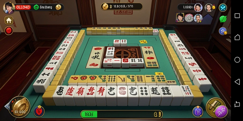 Tampilan permainan Mahjong yang seru dan menghibur dari OLLO4D.