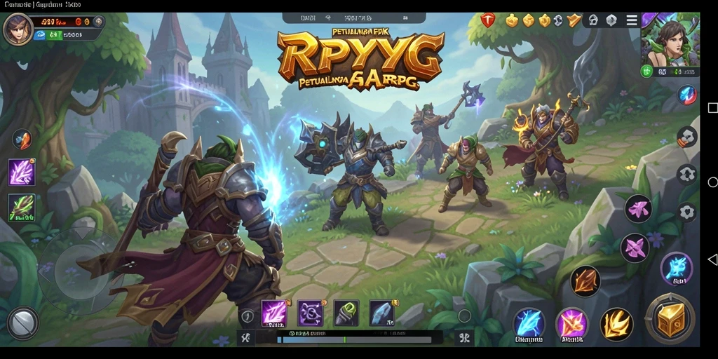 Menampilkan aksi seru dalam gameplay ARPG yang mendebarkan.
