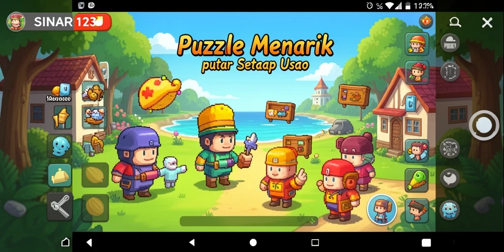 Tampilan gameplay yang menarik dari SINAR123 dengan puzzle menantang.