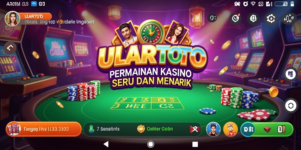 Tampilan gameplay ULARTOTO yang mendebarkan di Kasino.