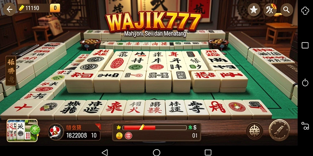 Gameplay seru Mahjong di WAJIK777 dengan grafik menawan.