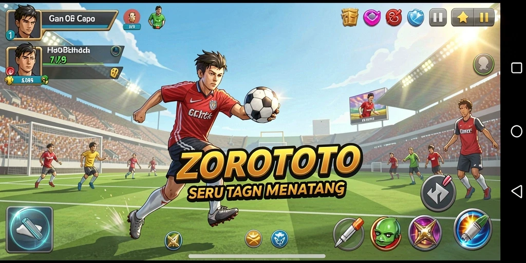 Tampilan menarik dari gameplay ZOROTOTO yang penuh aksi.